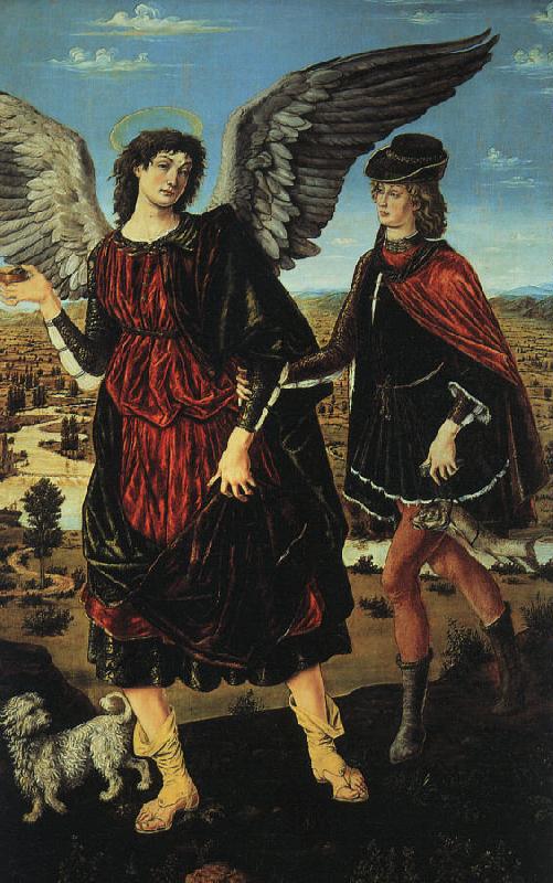 Antonio Pollaiuolo Tobias and the Angel oil painting image